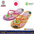 PVC fuera Sole Flap Flop de pie de EVA para las señoras